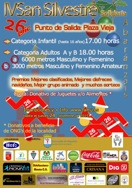 Presentada la IV San Silvestre Solidaria de Abarán
