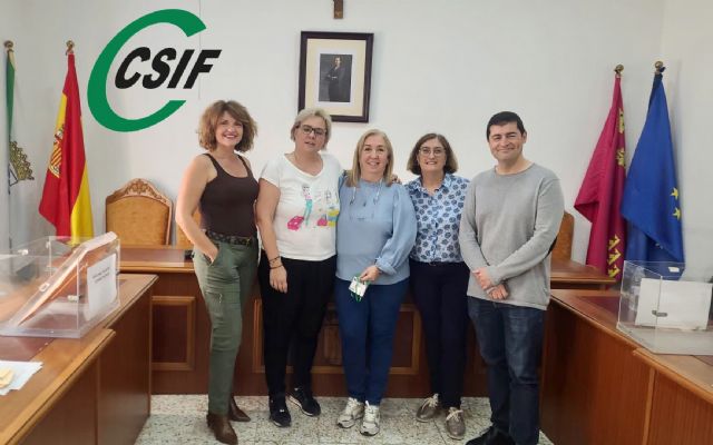 CSIF consigue representación en la mesa de negociación del Ayuntamiento de Abarán para defender al personal laboral
