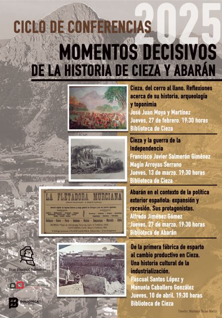 Próximo ciclo de conferencias del Centro de Estudios Históricos Fray Pasqual Salmerón