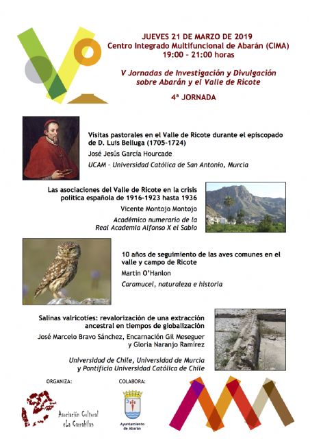 V Jornadas de Investigación y Divulgación sobre Abarán y el Valle de Ricote