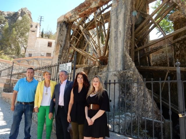 Arroyo: 'La Noria Grande de Abarán es un referente de nuestro patrimonio cultural, de uso inteligente de agua y de atractivo turístico'