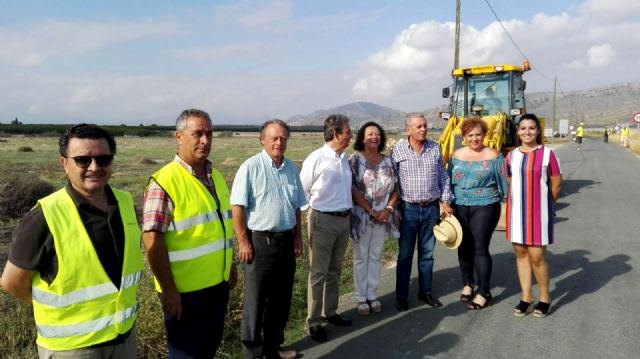 Fomento invierte más de 241.000 euros en las obras de mejora del camino de El Boquerón que une Abarán con Jumilla