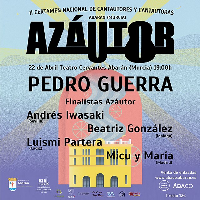Pedro Guerra será el broche de oro de la segunda edición del Azáutor en Abarán